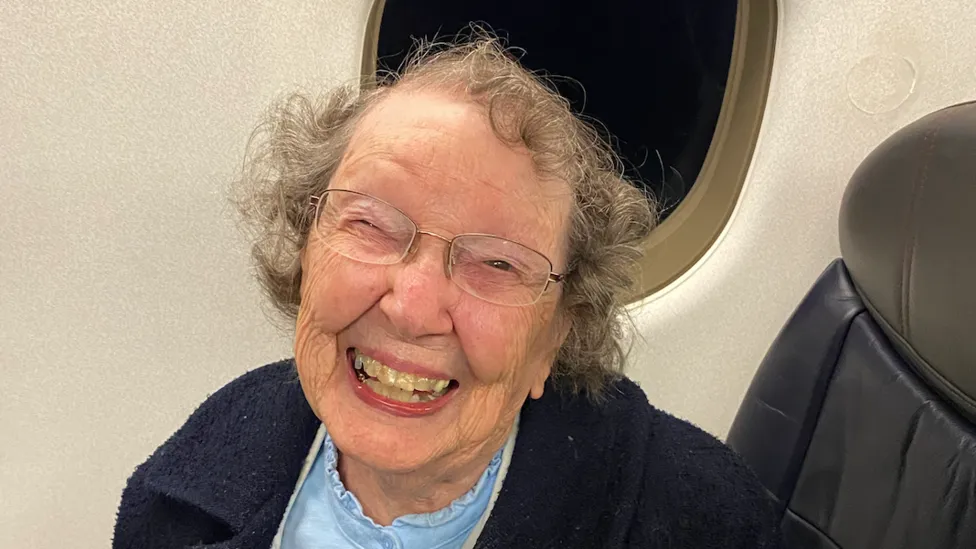 Airline mistakes a  101-year-old woman for baby