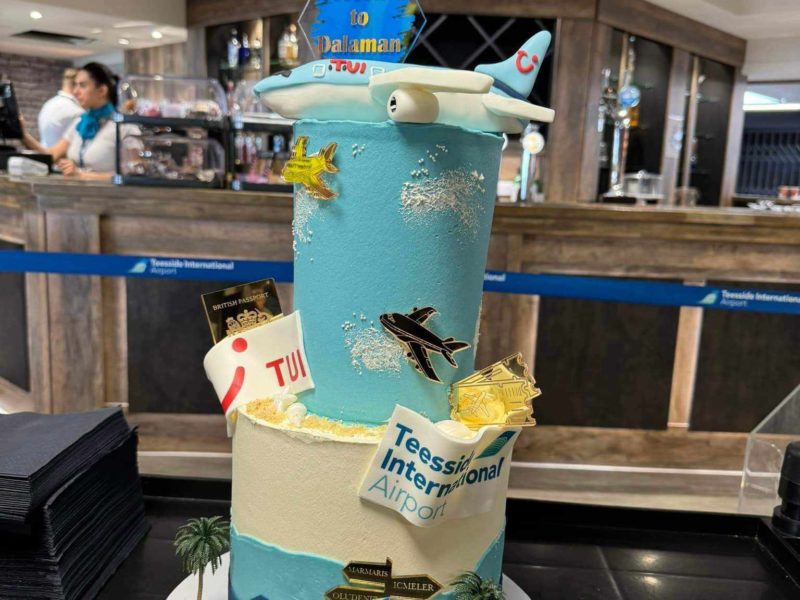 Celebrations for TUI at Teesside Airport